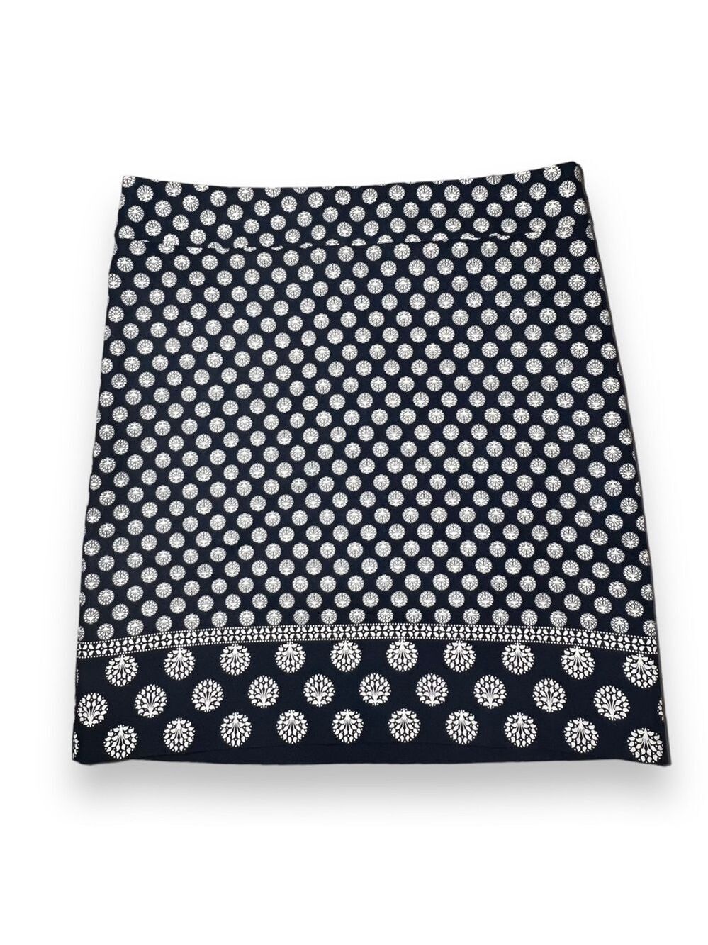 Talbots Women’s A-Line Skirt Navy and White Size 2